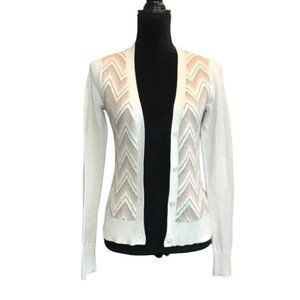 Banana Republic Women's V-Neck Long Sleeve Cardigan in Cream/Tan - Size XS